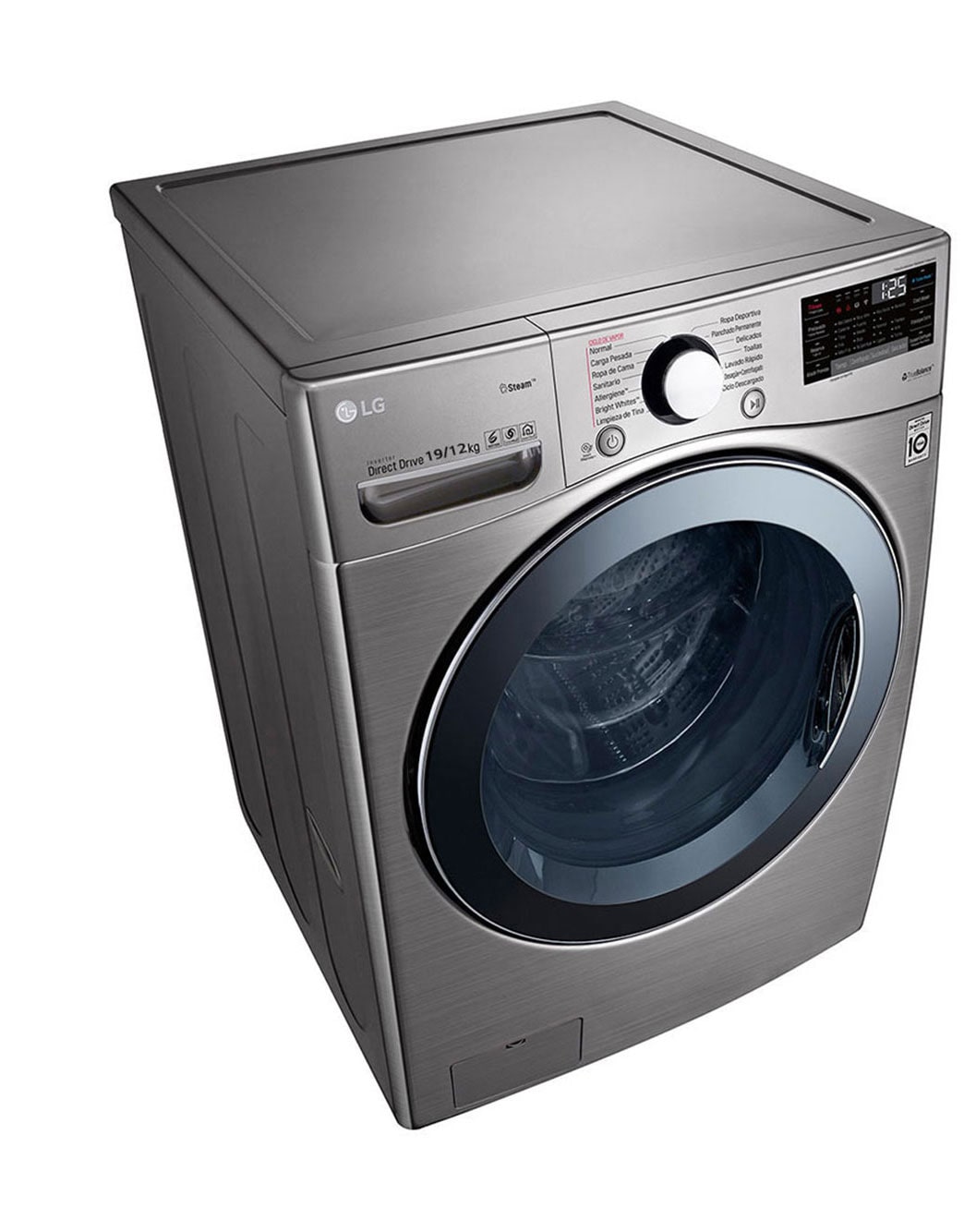 19/12KG TWINWash™ Front Load Washer Dryer in Silver LG LK