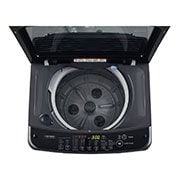 LG 9kg, Middle Black, Jet Spray+, Punch+3, TurboDrum, LG T2109VSAB 9kg Top Perspective Open View, T2109VSAB, thumbnail 4