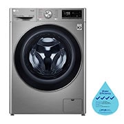 LG 8/6kg, AI DD™ Front Load Washer Dryer, Front view , FV1408H4V, thumbnail 1