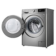 LG 8/6kg, AI DD™ Front Load Washer Dryer, Right side  door open view, FV1408H4V, thumbnail 12
