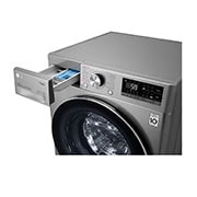 LG 8/6kg, AI DD™ Front Load Washer Dryer, Detergent port open side view, FV1408H4V, thumbnail 6