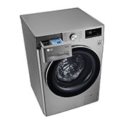 LG 8/6kg, AI DD™ Front Load Washer Dryer, Top perspective view with detergent port, FV1408H4V, thumbnail 9