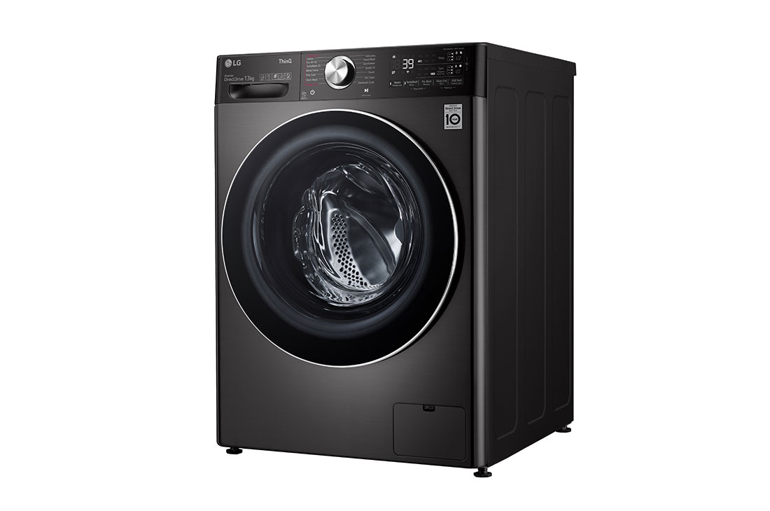 LG 13/8kg, AI Direct Drive Front Load Washer Dryer, Bottom perspective view, FV1413H2BA, thumbnail 13