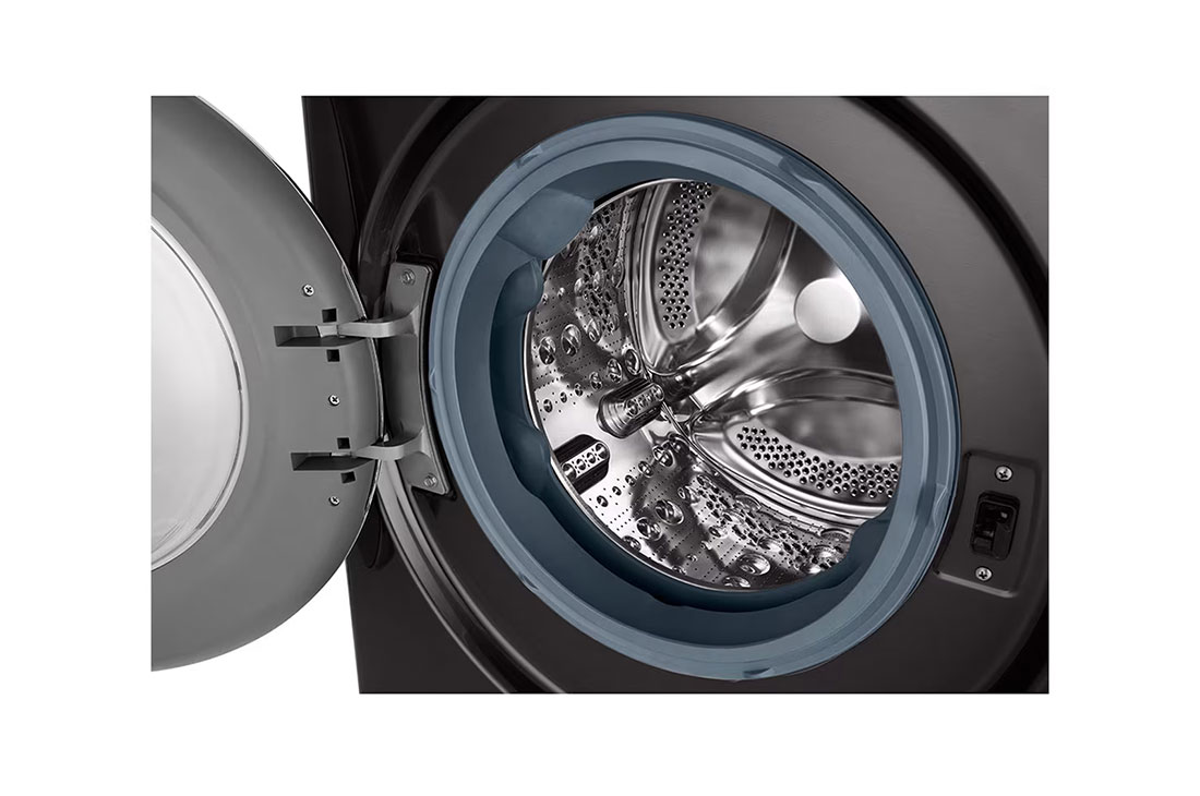 LG 13/8kg, AI Direct Drive Front Load Washer Dryer, Side top panel view, FV1413H2BA, thumbnail 4