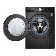 LG 13kg, AI Direct Drive Front Load Washing Machine, Front view with door open , FV1413S2BA, thumbnail 2