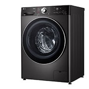 LG 11/7kg, AI Direct Drive Front Load Washer Dryer, Right side  door open view, FV1411H2B, thumbnail 12