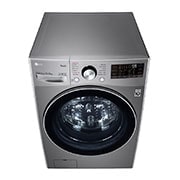 LG Front Load Washer Dryer with AI Direct Drive™, 15/8KG, Top perspective view, F2515RTGV, thumbnail 9