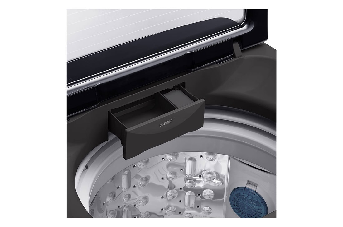 LG Smart Inverter Top Load Washing Machine, 11KG, Black, Detergent port, T2311VSAB, thumbnail 5