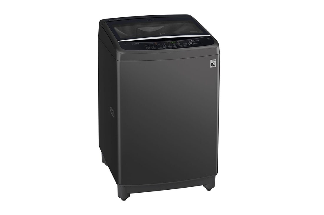 LG Smart Inverter Top Load Washing Machine, 11KG, Black, Left view with door open, T2311VSAB, thumbnail 10