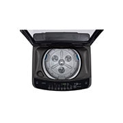 LG Smart Inverter Top Load Washing Machine, 11KG, Black, Top view with door open, T2311VSAB, thumbnail 4