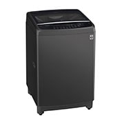 LG Smart Inverter Top Load Washing Machine, 11KG, Black, Left view with door open, T2311VSAB, thumbnail 10