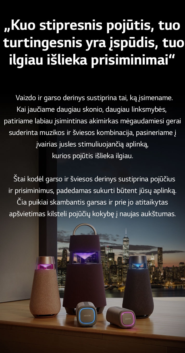 Paveikslėlis su XBOOM asortimentu.