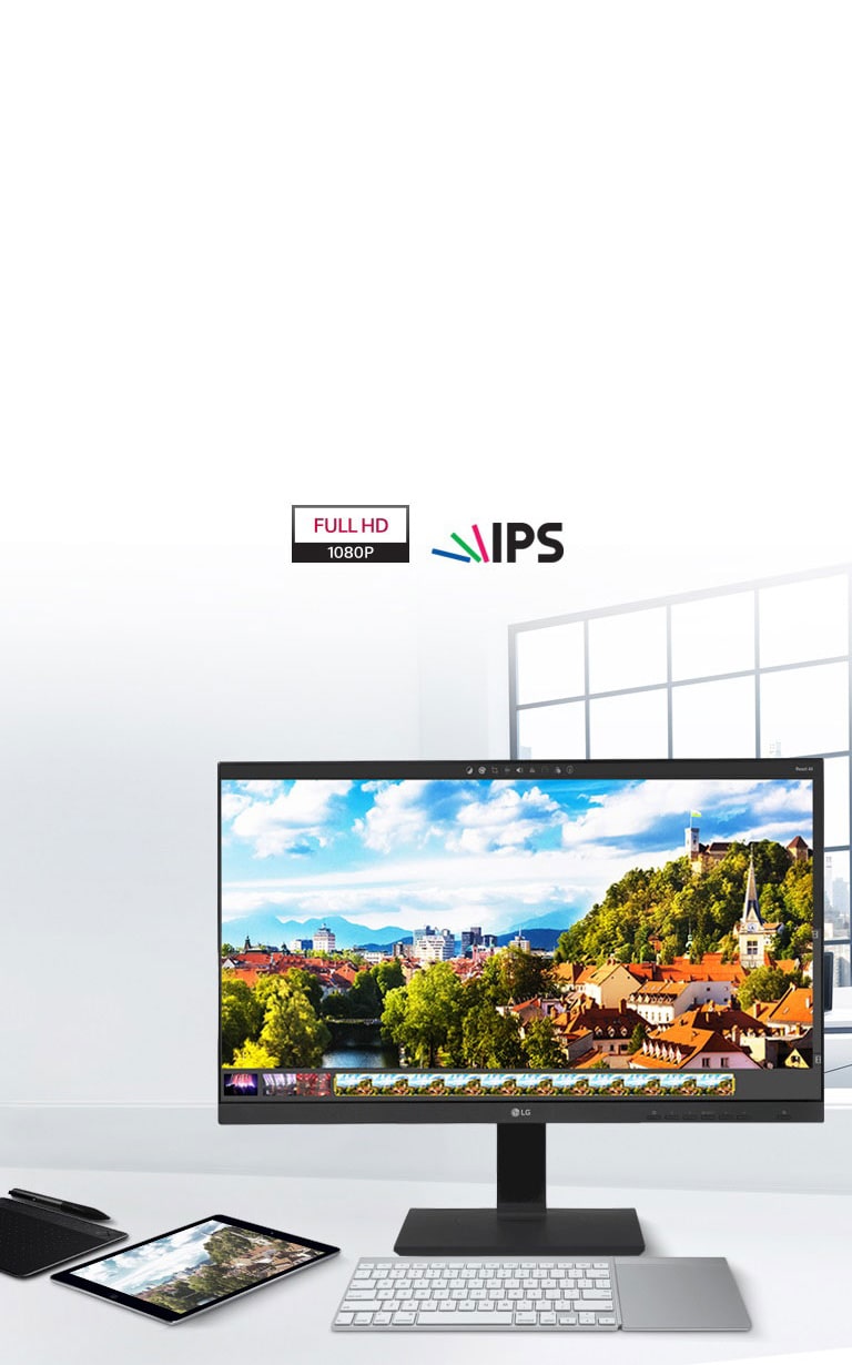 „Full HD“ IPS ekranas<br>2