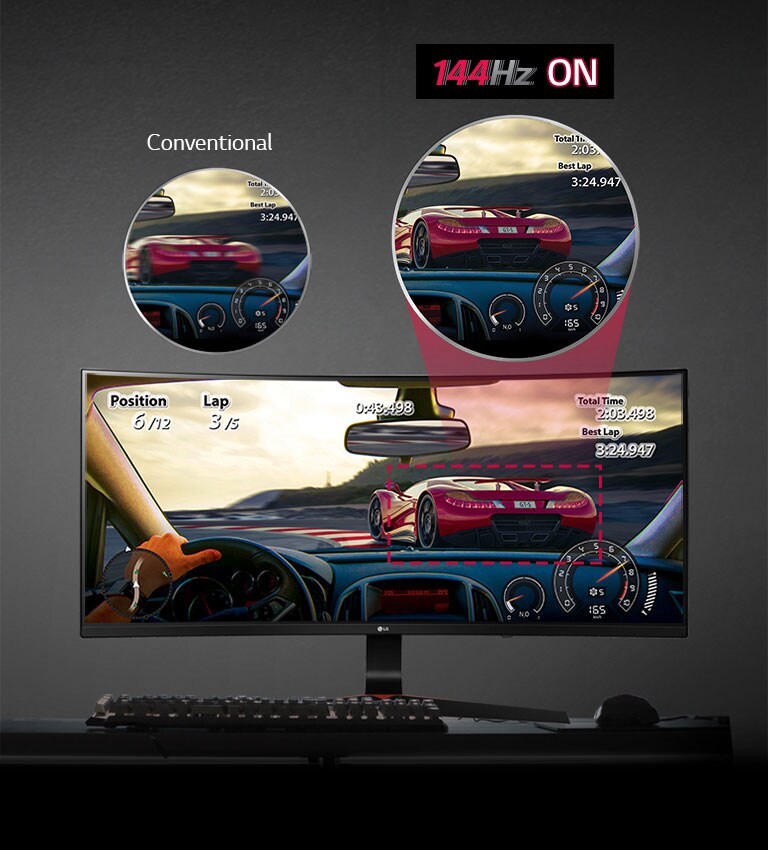 Sklandus žaidimų judesys – 144 Hz – IPS ekrane2