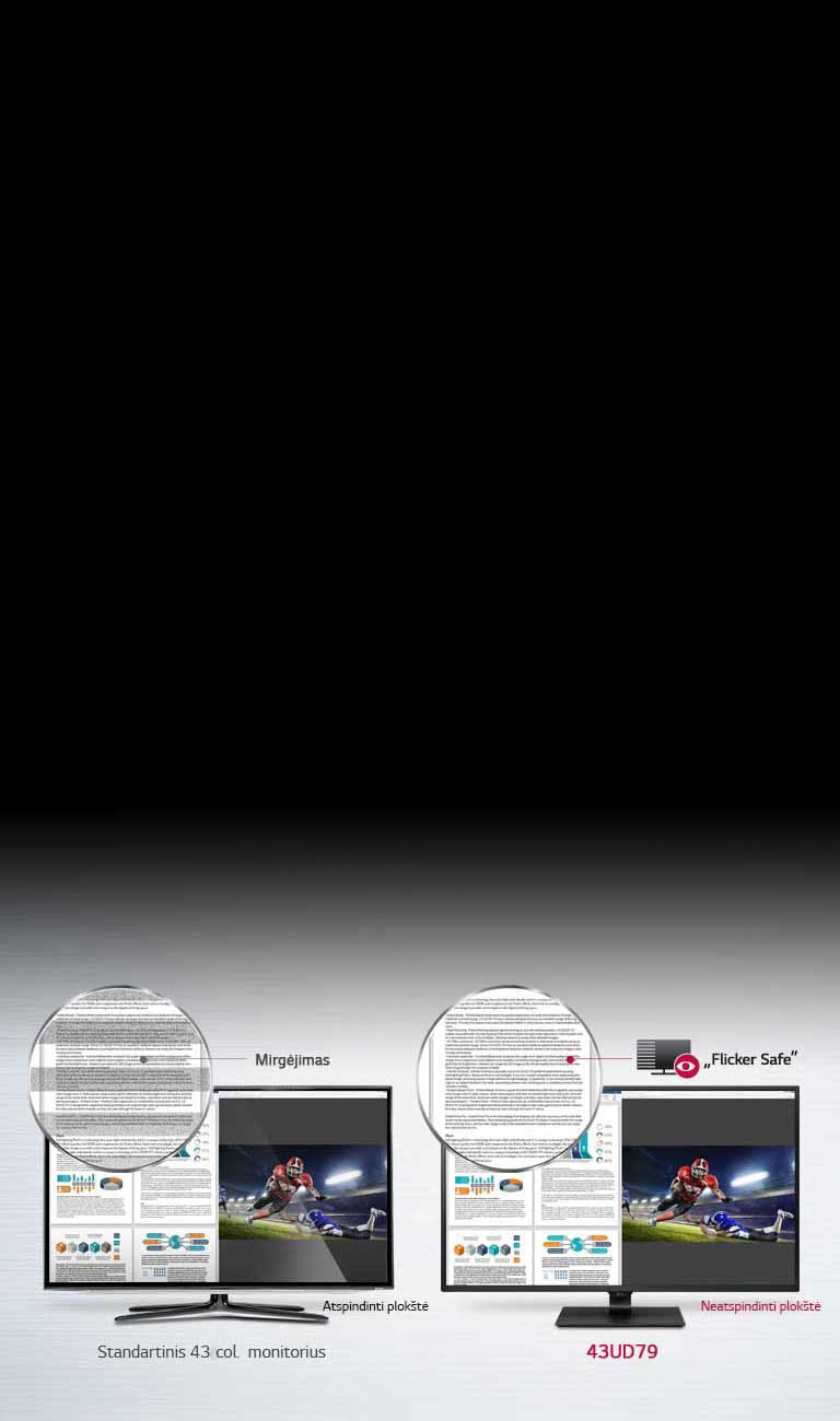 Akių nevarginantis ekranas ir reguliuojamo...2
