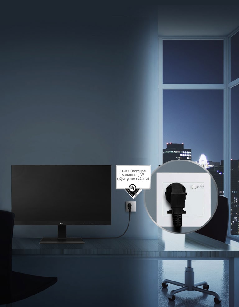 Ekonomiškumas – 0,00 W išjungus nuolatinę srovę2