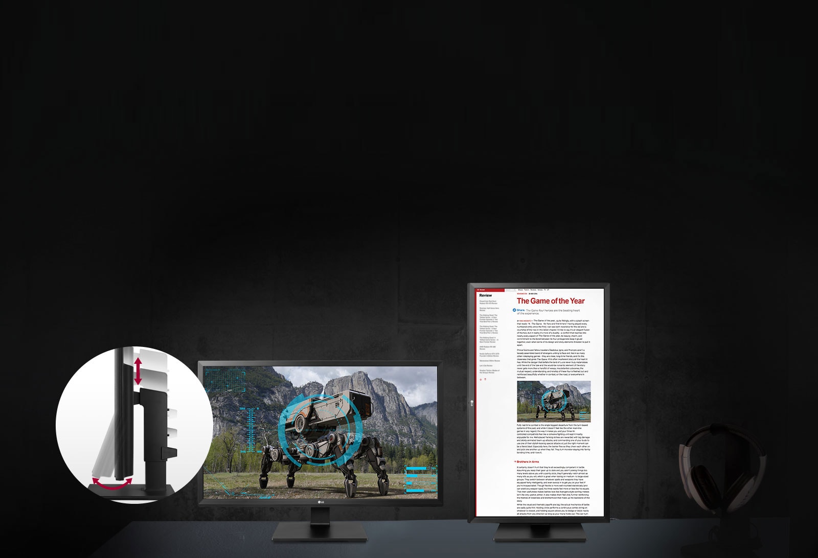 Paprastas ergonomiško pasukamojo stovo valdymas1