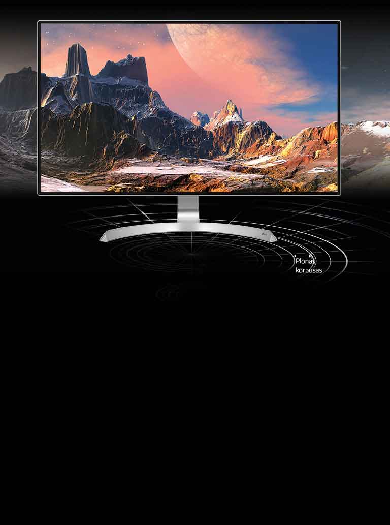 4 kraštuose nėra rėmelio, grakštus „ArcLine“<br>2