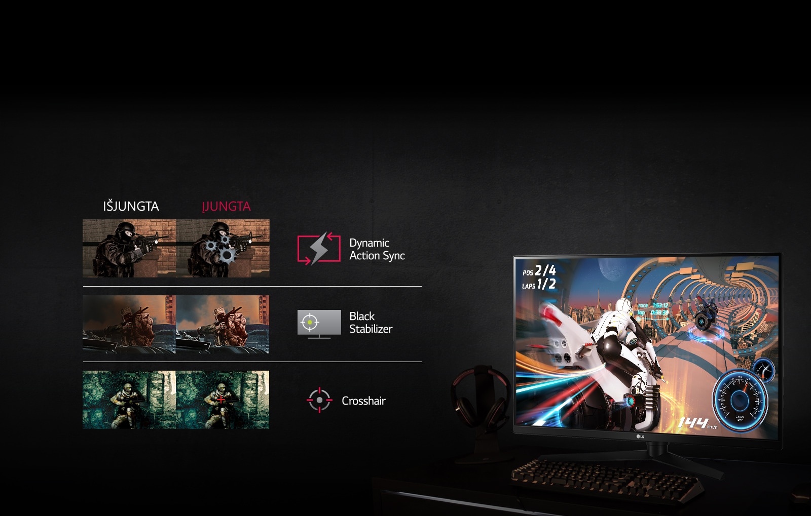 Žaidimuose itin naudingos funkcijos<br>1