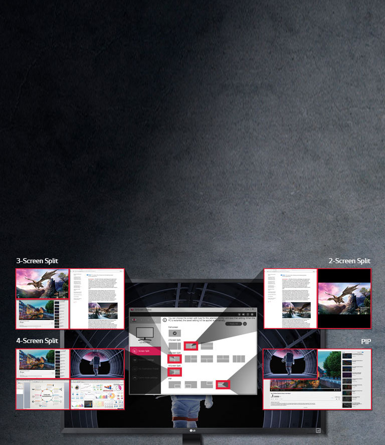 Įvairūs vaizdo ekrane perskyrimo būdai2