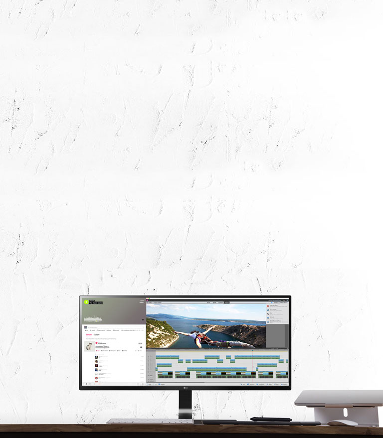 21:9 „Full HD“ monitorius turinio kūrėjo studijai2