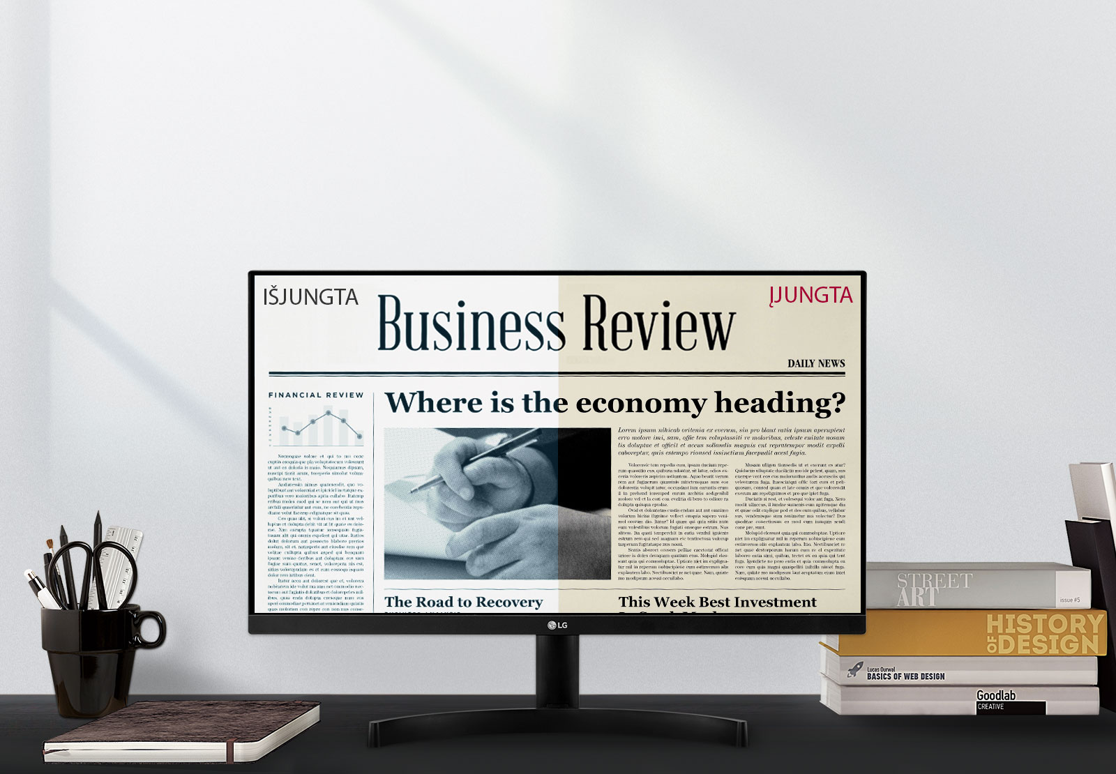 Akių nevarginantis skaitymo režimas<br>1