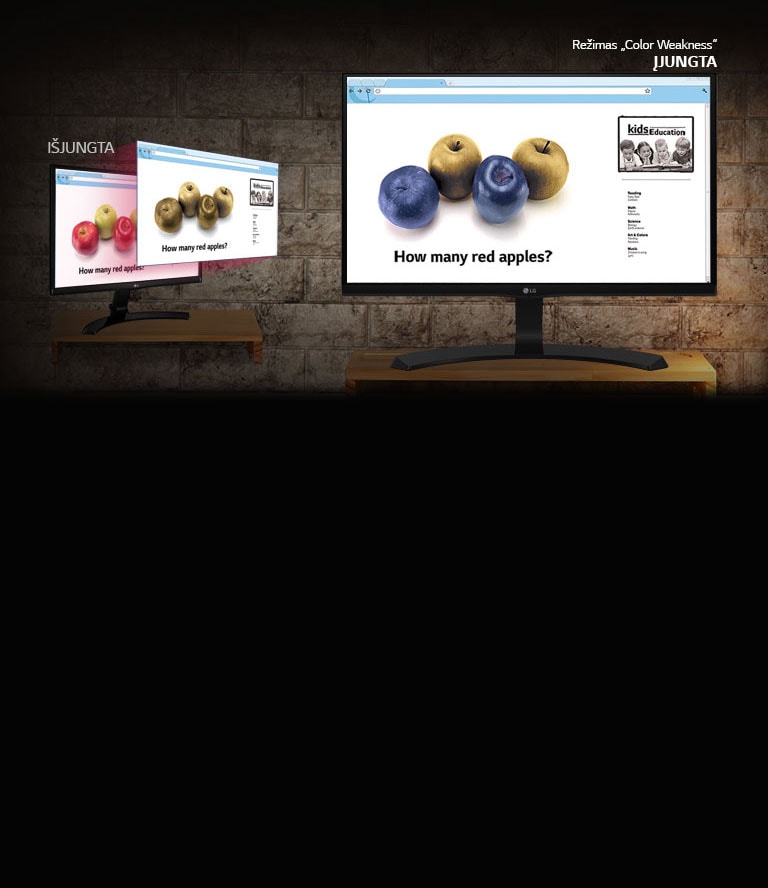 Spalvų paryškinimas blogai skiriantiems spalvas2