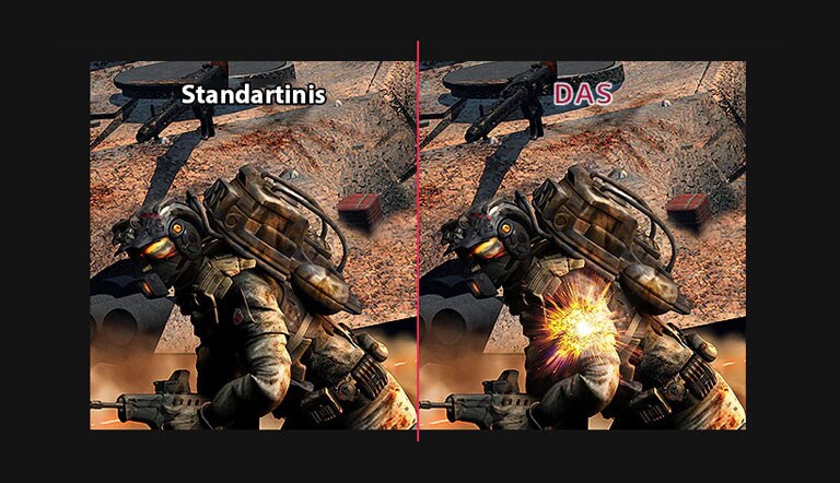 Žaidimo scena kuriame įvesties delsa yra mažesnė, palyginti su scena, kurioje naudojamas standartinis režimas