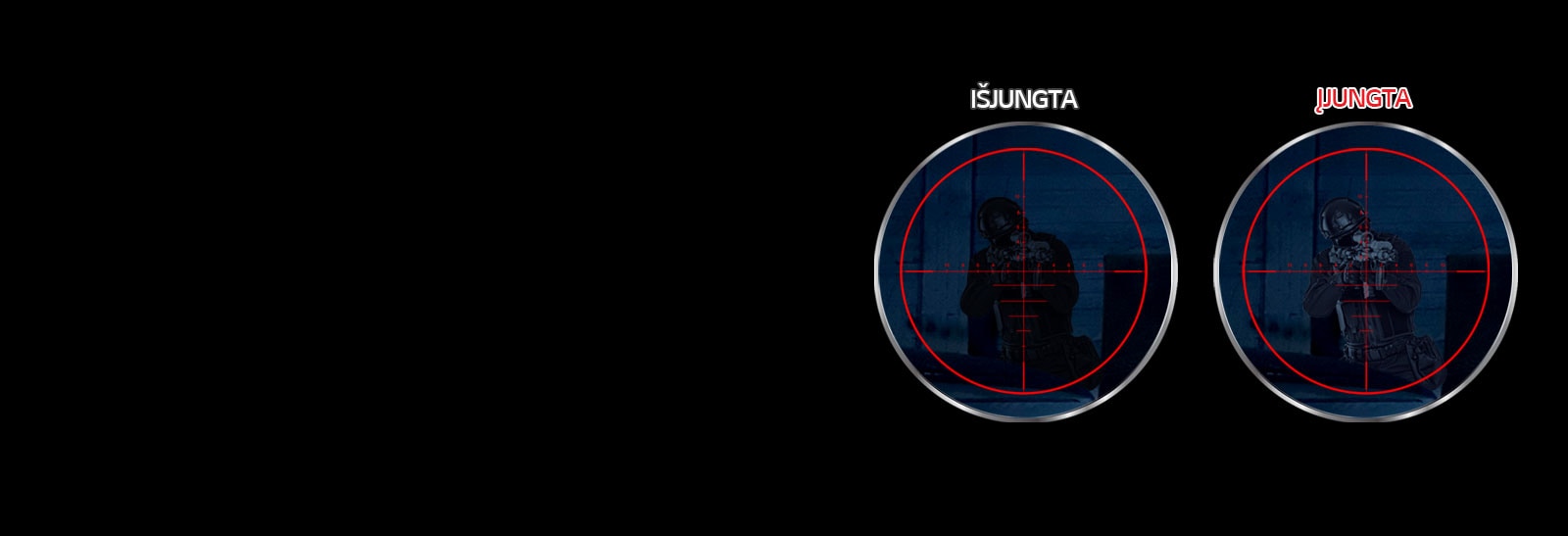 Priešą aptikite naudodami „Night Vision View“1