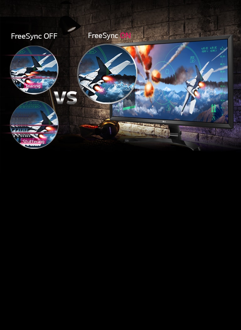 Aiškūs ir gyvi žaidimų siužetai su „FreeSync“<br>2