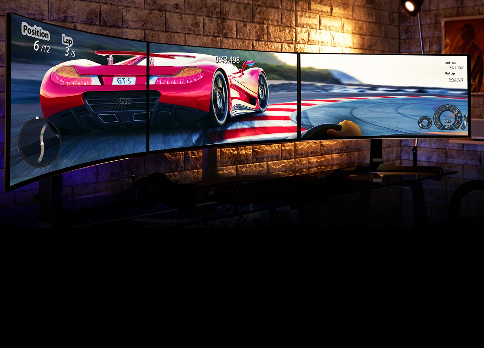 21 : 9 zakřivené rozlišení UltraWide™ QHD na IPS displeji
