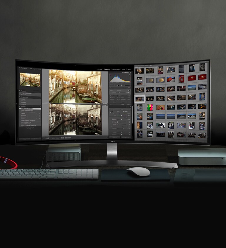 21:9 „Curved UltraWide™“ QHD IPS ekranas2