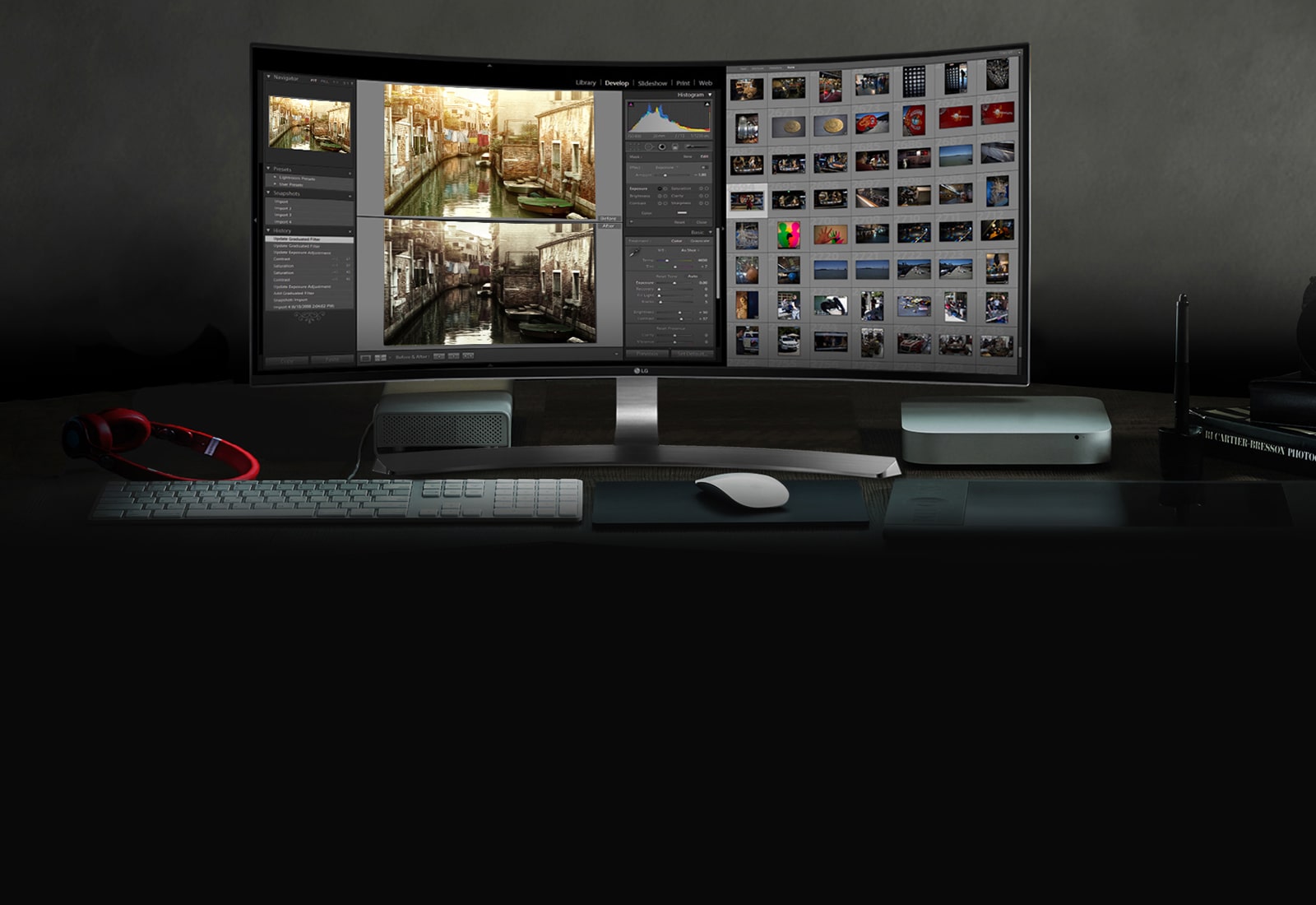 21:9 „Curved UltraWide™“ QHD IPS ekranas1