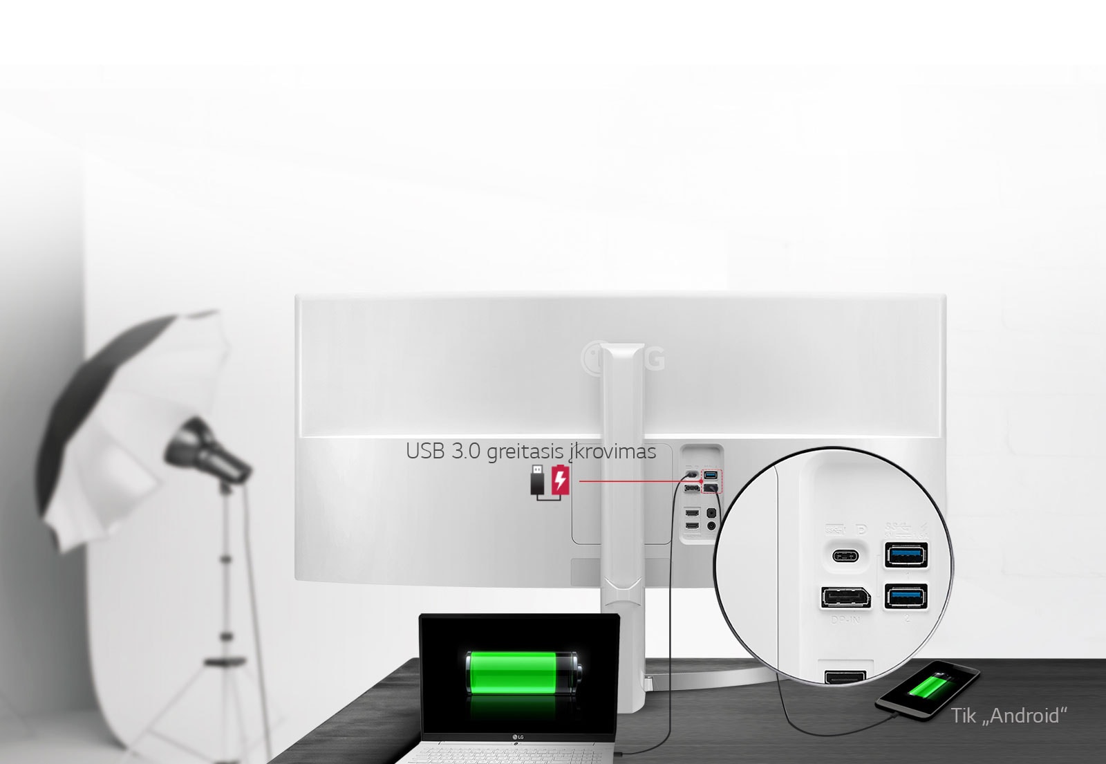 USB 3.0 greitojo įkrovimo universalumas ir našumas1