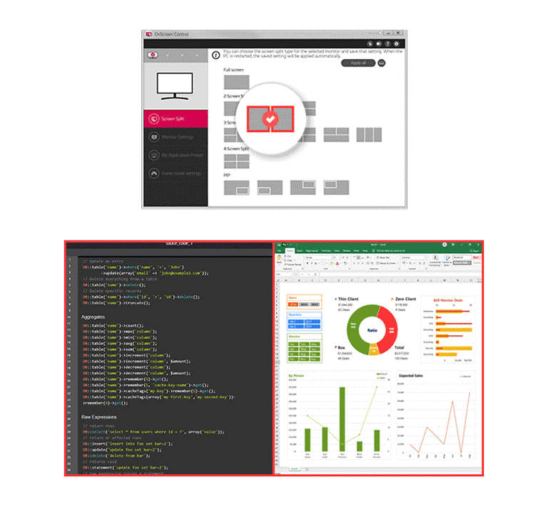 OnScreen Control užtikrina patogesnę naudotojo sąsają.