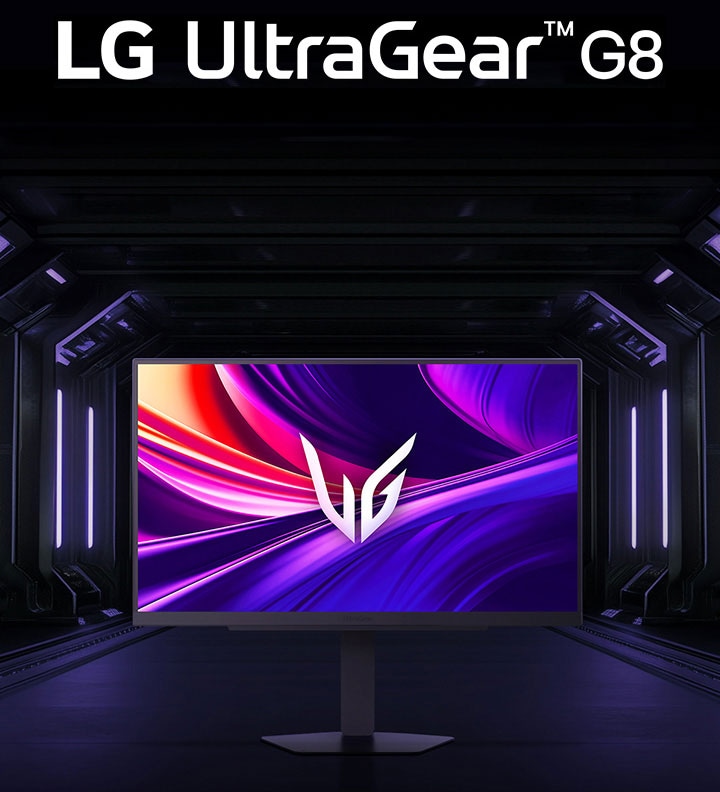 Žaidimo monitoriaus „UltraGear™“ 27G810a vaizdas iš priekio.		