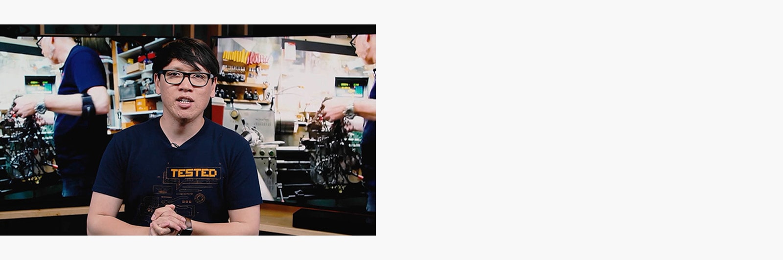 Nuomonės technologijų srityje formuotojo Adam Savage portretas