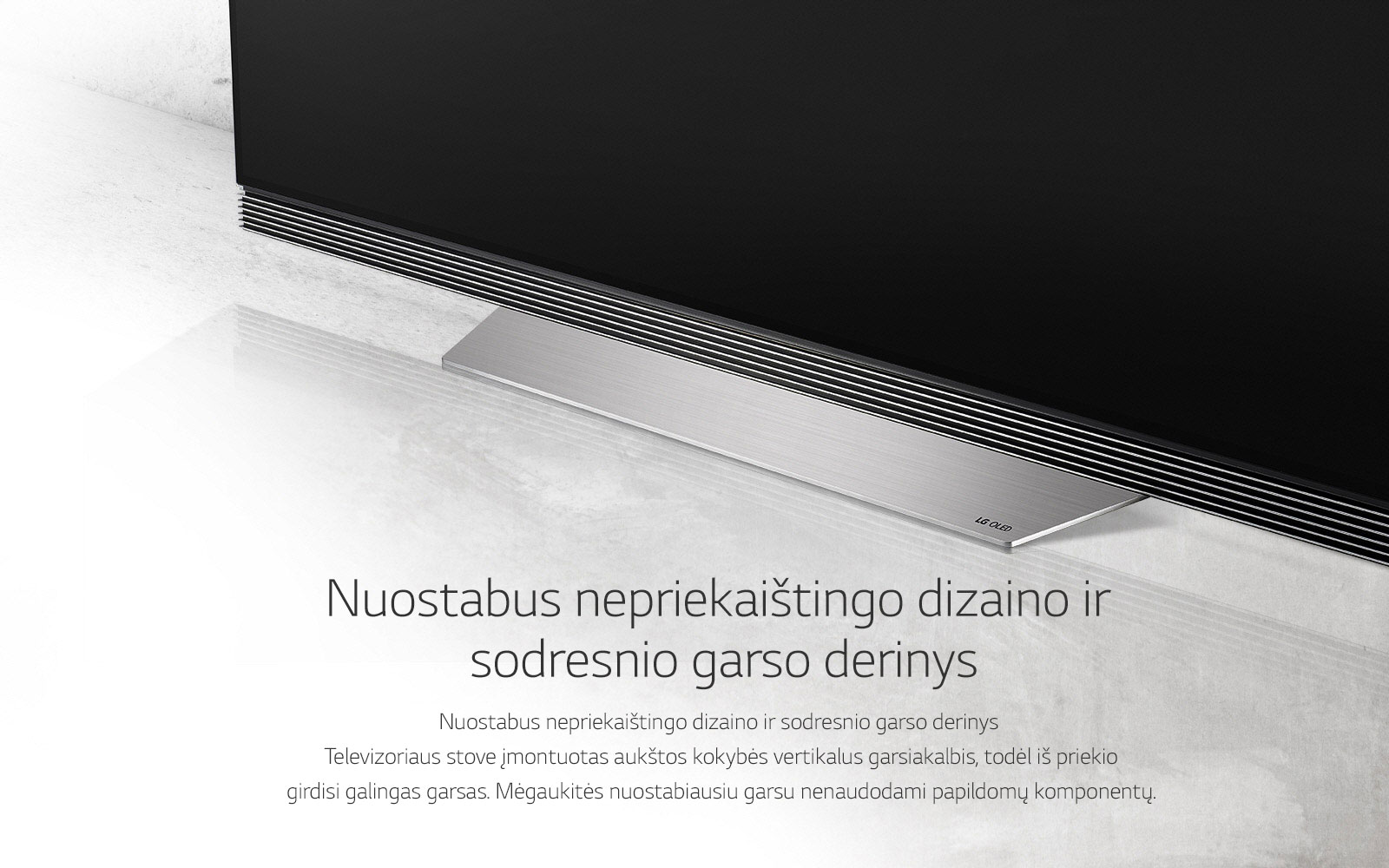 Nuostabus nepriekaištingo dizaino ir sodresnio garso derinys