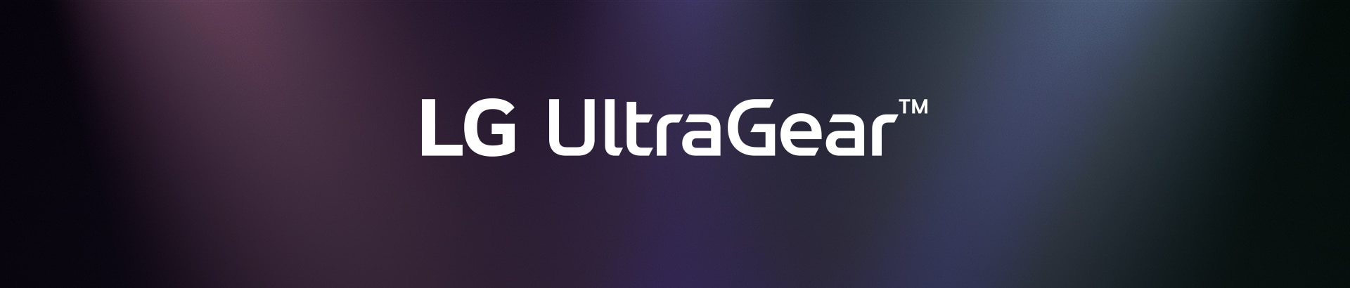 UltraGear™ logotipas futuristiniame neonu apšviestame kambaryje.
