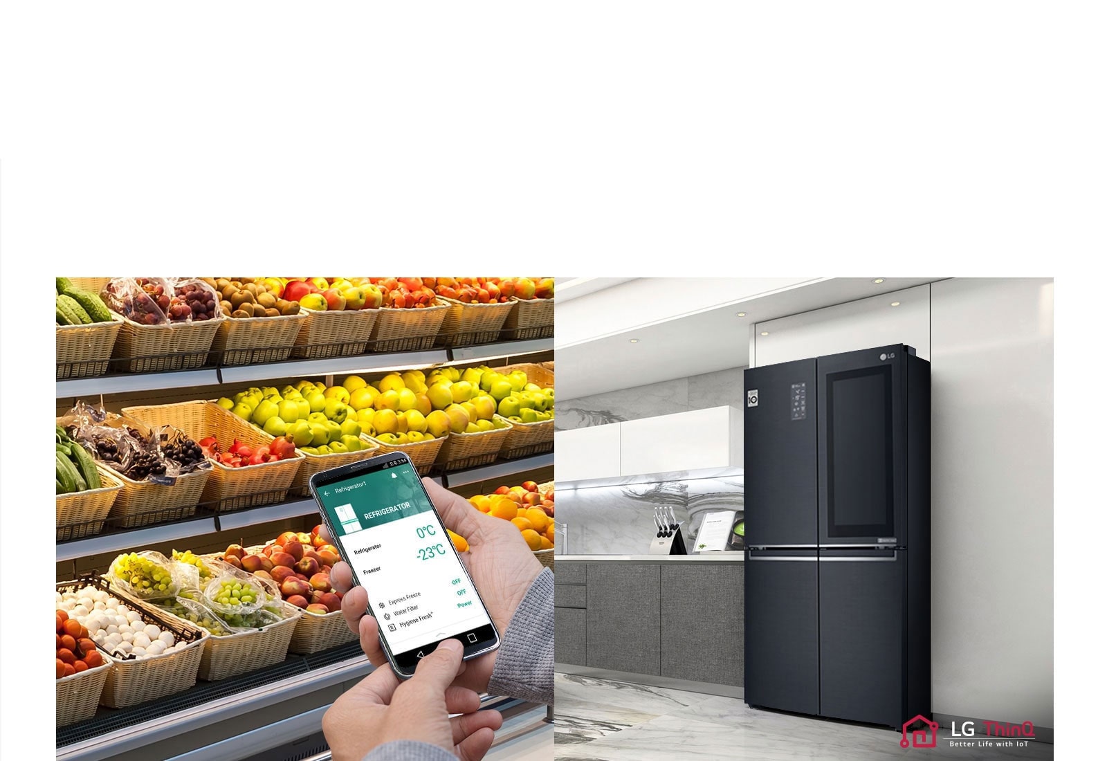 Šaldytuvo nustatymus reguliuokite nuotoliniu būdu1