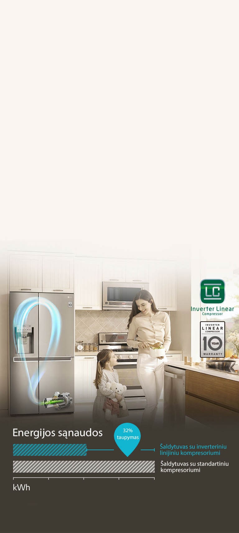 Inverterinis linijinis kompresorius TAUPO ENERGIJĄ4