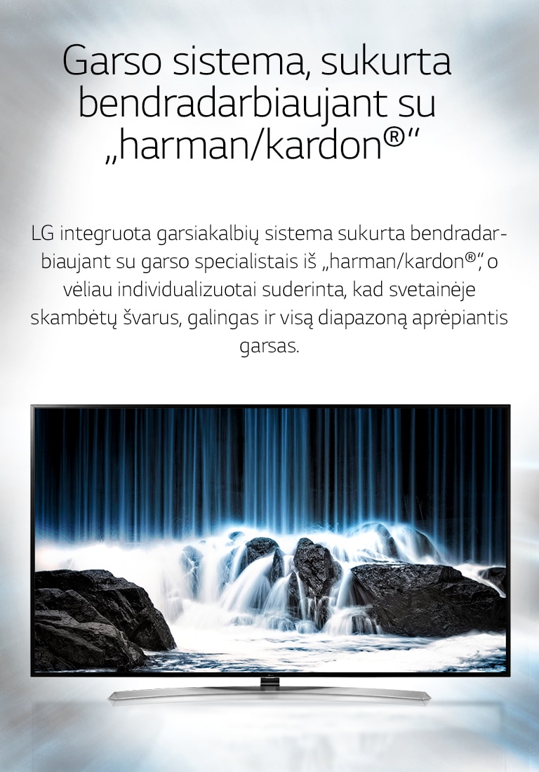 Garso sistema, sukurta kartu su harman/kardon®