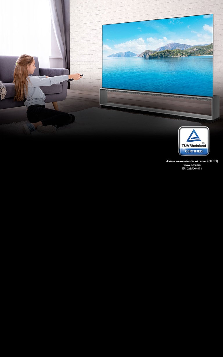 TV ekrane, kurį sertifikavo „TÜV Rheinland2