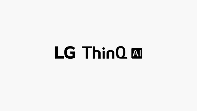 Šioje kortelėje apibūdinamos balso komandos. Naudojamas „LG ThinQ AI“ logotipas.