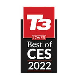 2022 m. „T3 Best of CES“ apdovanojimų logotipas.