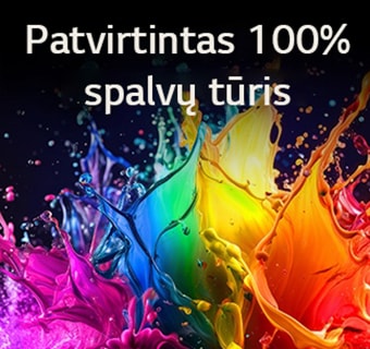 „LG QNED AI Mini LED QNED70“ su „Dynamic QNED Color“ užpildo ekraną ryškiais, sklandžiais daugiaspalviais, tapybiniais judesiais, demonstruodamas sustiprintą spalvų ryškumą ir sertifikuotą 100&nbsp;% spalvų tūrį.
