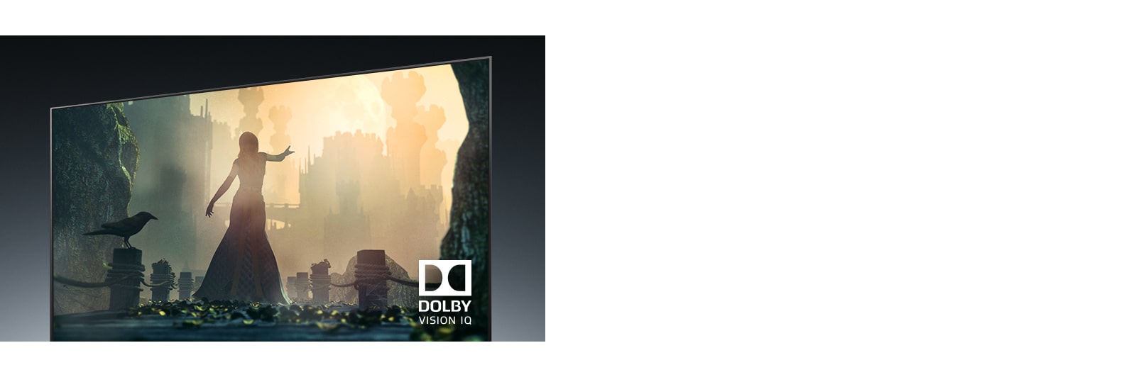 TV ekrane rodoma tautinę suknelę vilkinti gatvėje šokanti moteris.