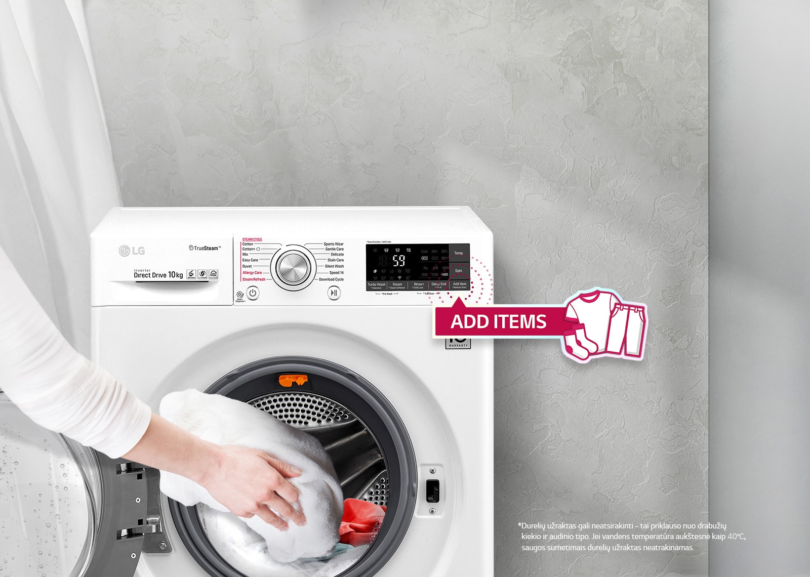 Papildomų skalbinių galima įdėti vidury ciklo1