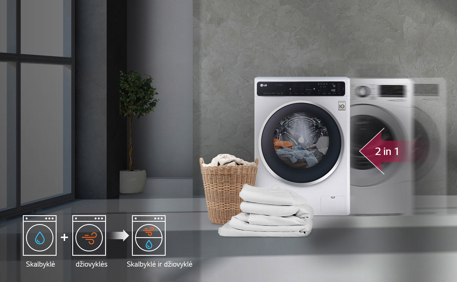 Skalbyklė džiovyklės funkcija1