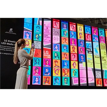 LG pristato naujausias skaitmenines iškabas B2B sektoriams